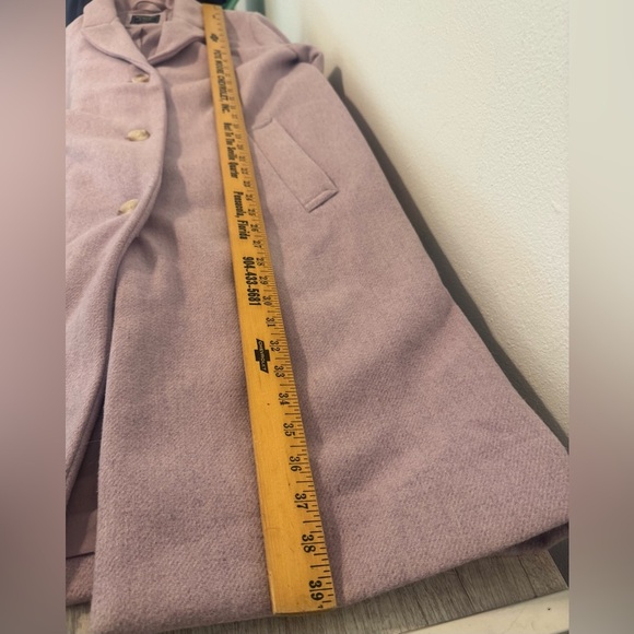 Abercrombie & Fitch The A&F Dad Coat Lilac Wool Blend  Oversized Size Medium - Picture 5 of 12